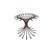 Hour Glass Pedestal Wrought Iron Dining Table For Sale - Image 4 of 5