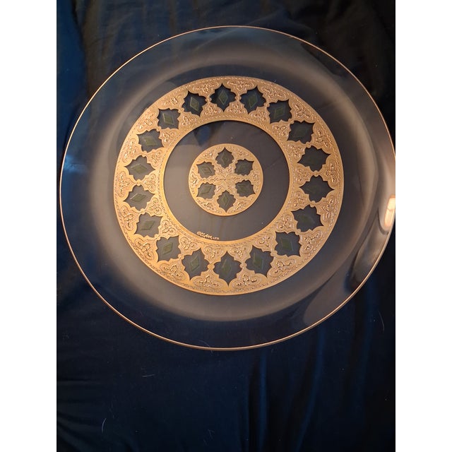 Vintage Mid-Century Modern Culver Ltd. Valencia Serving Platter Tray For Sale - Image 10 of 12