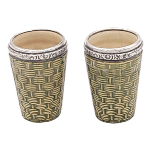 Pair of Toothpick Holders, American, 19th Century