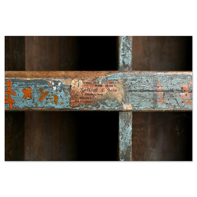 Workshop Furniture in Wood with 44 Compartments For Sale - Image 6 of 8