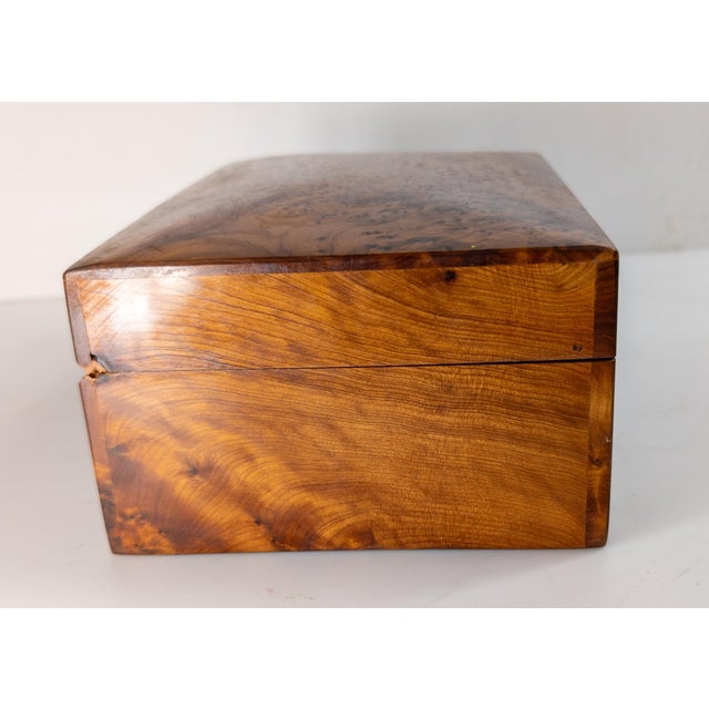 Wood Mid-Century Modern Thuya Burl Wood Decorative Jewelry Box For Sale - Image 7 of 13