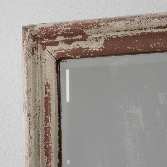 French 19th Century France Silver Wood Mirror For Sale - Image 3 of 10