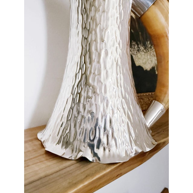 Antique English Silver Plate & Horn Pitcher For Sale In New York - Image 6 of 10
