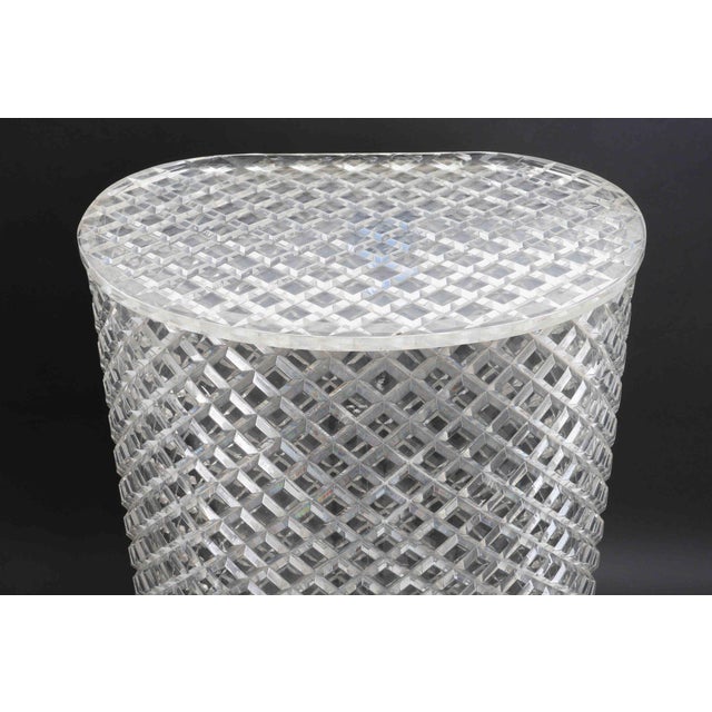 Transparent Hollywood Regency Lucite Laundry Hamper For Sale - Image 8 of 8