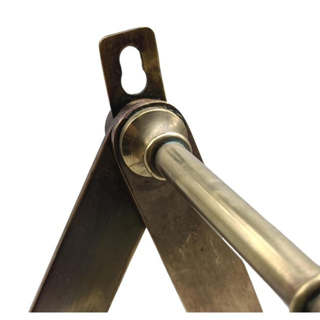 Metal Wall Coat Hanger AT4 by Luigi Caccia Dominioni for Azucena, Italy, 1950s For Sale - Image 7 of 8