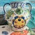 Mediterranean Italian Hand Painted Ceramic Amphora Jug With Spout For Sale - Image 3 of 12