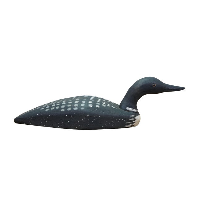 Realism Vintage Wooden Wildlife Kennebunk Maine Hand Carved Solid Pine Swan Decoy 24" For Sale - Image 3 of 16