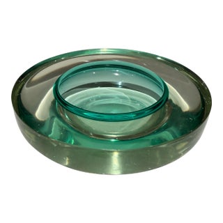 Dish Catch All Murano Bowl Sommerso Flavio Poli Attributed For Sale