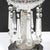 Pair of Art Deco Czech U S Zone Cut Crystal and Silver Plated Table Lamps For Sale - Image 15 of 18