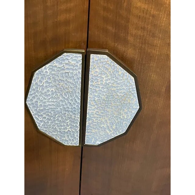 Art Deco 1980s Jonathan Charles Toulouse Sideboard 83" For Sale - Image 3 of 8