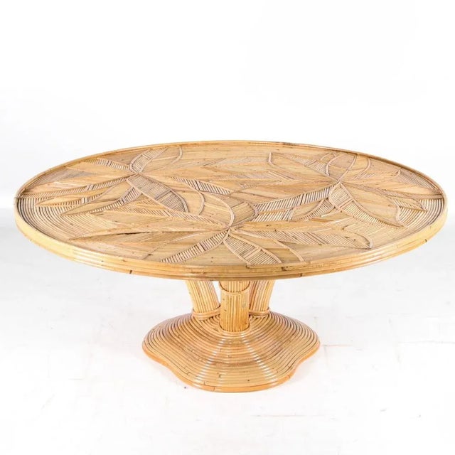 Vintage Rattan Coffee Table For Sale - Image 10 of 10