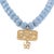 Love Protective Symbols Blue Choker Necklace For Sale - Image 11 of 13