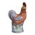 Antique Early 19th Century Chinese Export Famille Rose Porcelain Model of a Cockerel For Sale