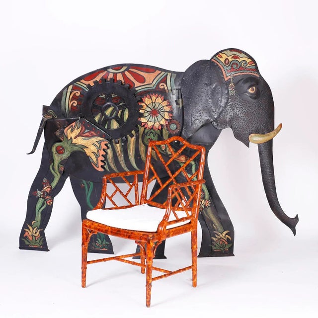 Large Metal Elephant Wall Sculpture For Sale - Image 9 of 10