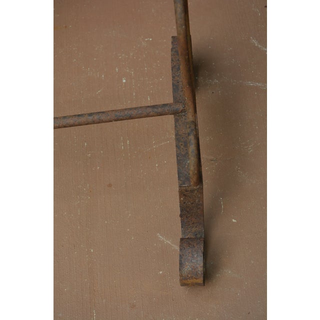 Vintage Cast Iron / Metal Primitive Rustic 3 Tier Graduated Drying / Quilt Rack Stand For Sale - Image 12 of 18