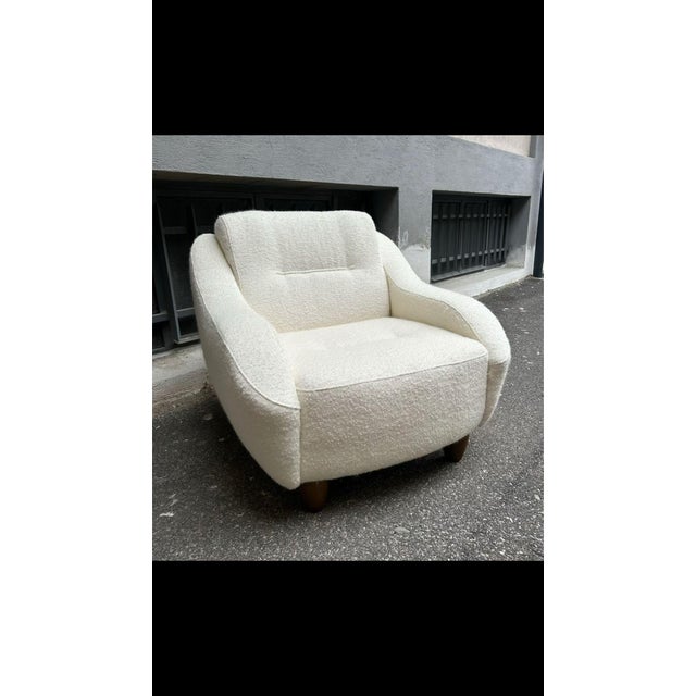 Torino Armchairs in Mohair and White Bouclé with Sinuous Armrests, 2000s, Set of 2 For Sale - Image 18 of 18