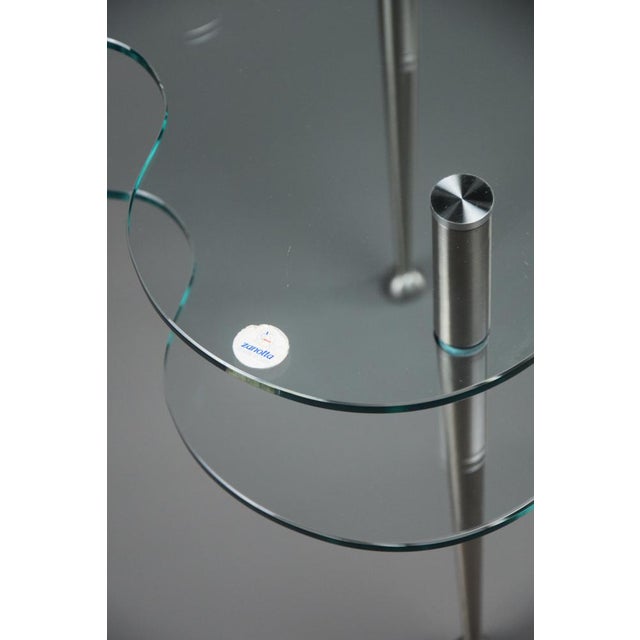 Postmodern Postmodern Papilio Two Trier Glass Side Table by Alessandro Mendini for Zanotta, 1990s For Sale - Image 3 of 16