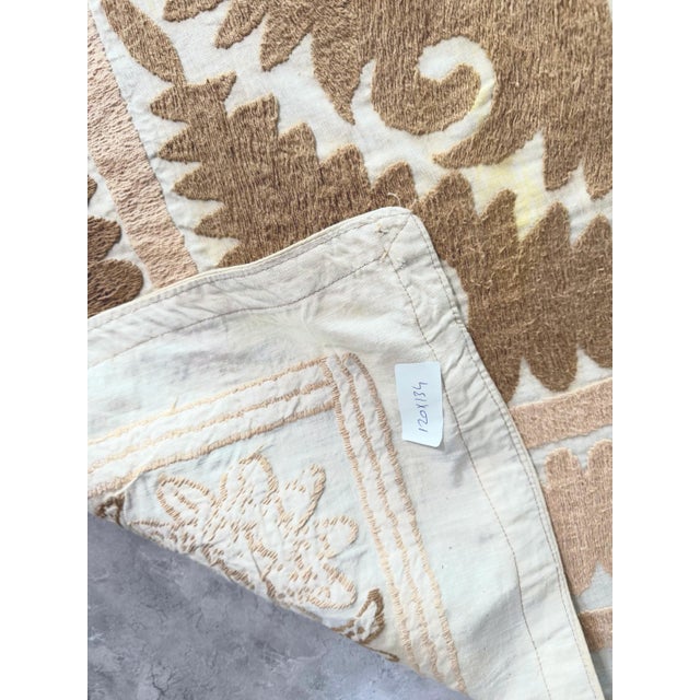 Textile Boho Suzani Embroidery Wall Decor For Sale - Image 7 of 8