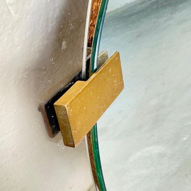 1950s Asymmetrical Fumè Mirror attributed to Max Ingrand for Fontana Arte, Italy, 1958 For Sale - Image 5 of 15