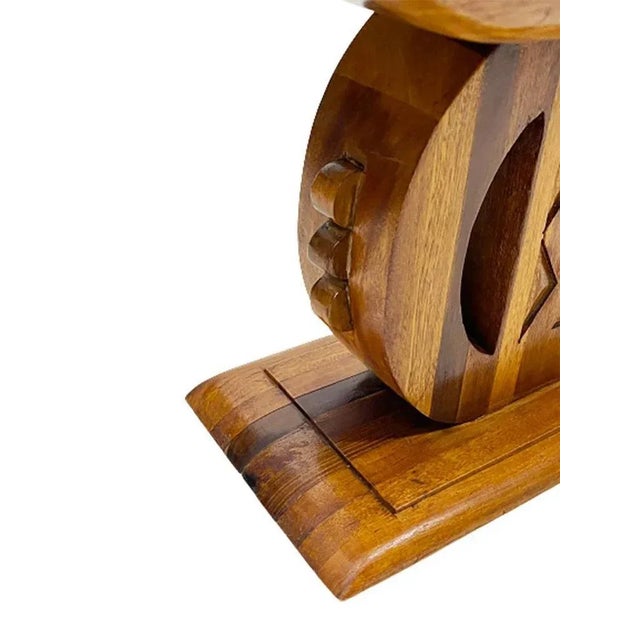 African Ashanti-Asante Style Wooden Stool For Sale - Image 6 of 11