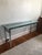 Contemporary Vintage Modern Flat-Bar Chrome Console Table For Sale - Image 3 of 7