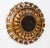 Spectacular 1950s Spanish Brutalist Gilt Metal Backlit Sunburst Mirror / Flush-Mount Ceiling Fixture. Masterfully...