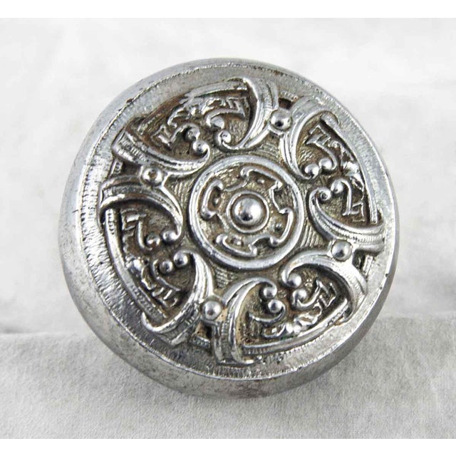 1930s Sager Flemish Renaissance Door Knob Set For Sale - Image 4 of 5