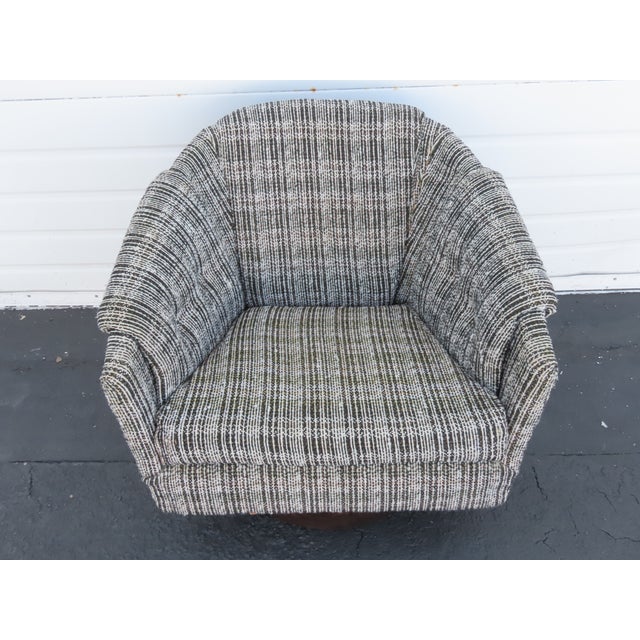 Carsons Milo Baughman Style Mid Century Modern Swivel Side Chairs a Pair 6423 For Sale - Image 11 of 18