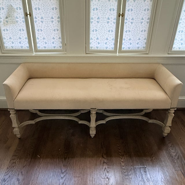 2010s Baker Furniture Jessica Bench For Sale - Image 5 of 5
