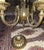 1990s French Empire Style 6 Arm Solid Brass Chandelier For Sale - Image 4 of 8