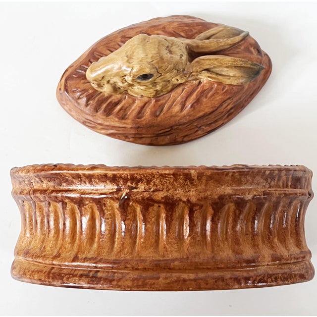 Antique French Pillivuyt Trompe l'Oeil Hare Pate' Tureen C1900s For Sale In Houston - Image 6 of 12