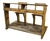 Double Wooden School Desk with Integrated Seats For Sale
