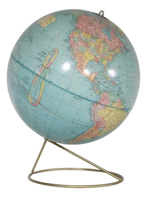 Mid Century Crams Globe on Stand
