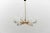 1960s Teak, Brass and Opaline Glass Pendant Lamp from Kaiser Leuchten, 1960s For Sale - Image 5 of 17