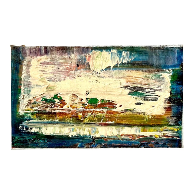 Norman Carton, American Vivid Abstract Expressionist Art Oil Painting Norman Carton, Wpa Artist For Sale