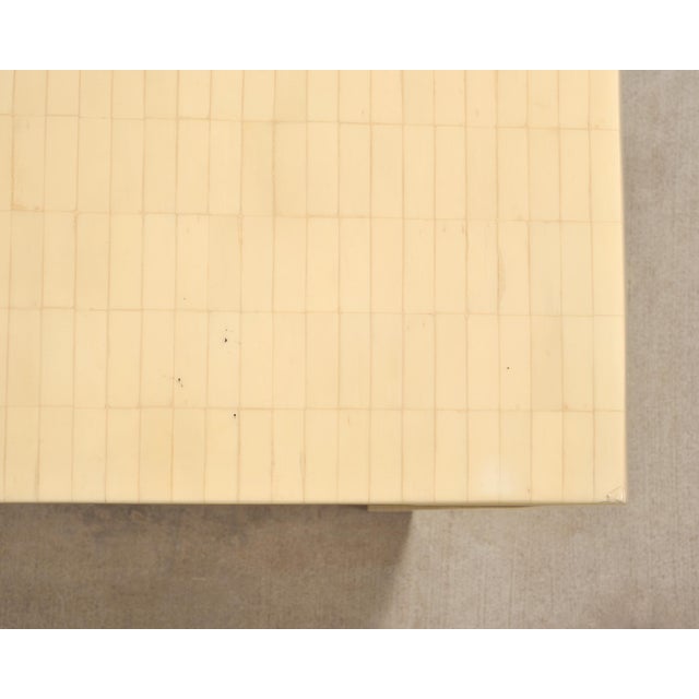 Enrique Garcel Modern Tessellated Bone Waterfall Writing Desk For Sale - Image 9 of 18