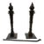 Set of 2 Decorative Cast Iron Finials, 19th Century For Sale