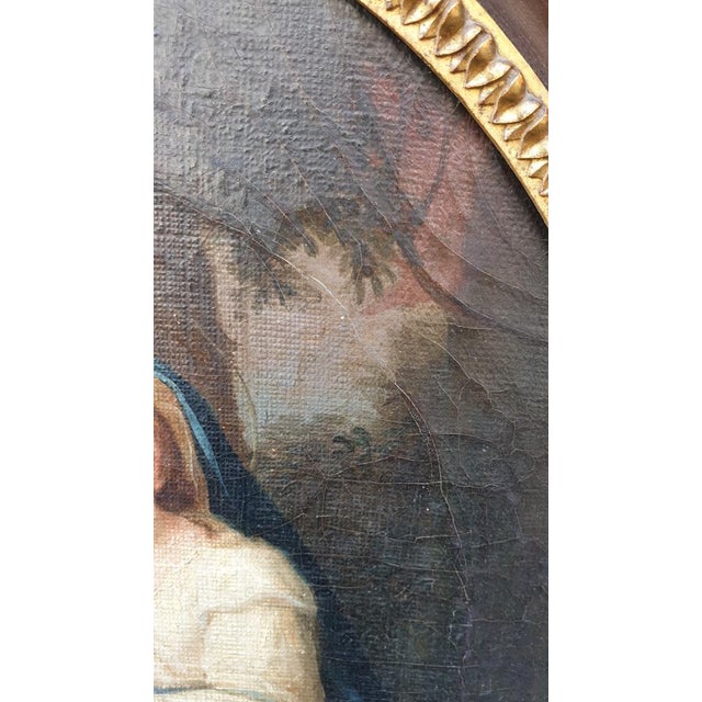 Virgin Before the Instruments of the Passion, Oil on Canvas, Framed, 18th Century For Sale - Image 11 of 18