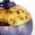 Postmodern Pair Iridescent Blue Orb Table Lamps by Casual Lamps 1991 For Sale - Image 3 of 11