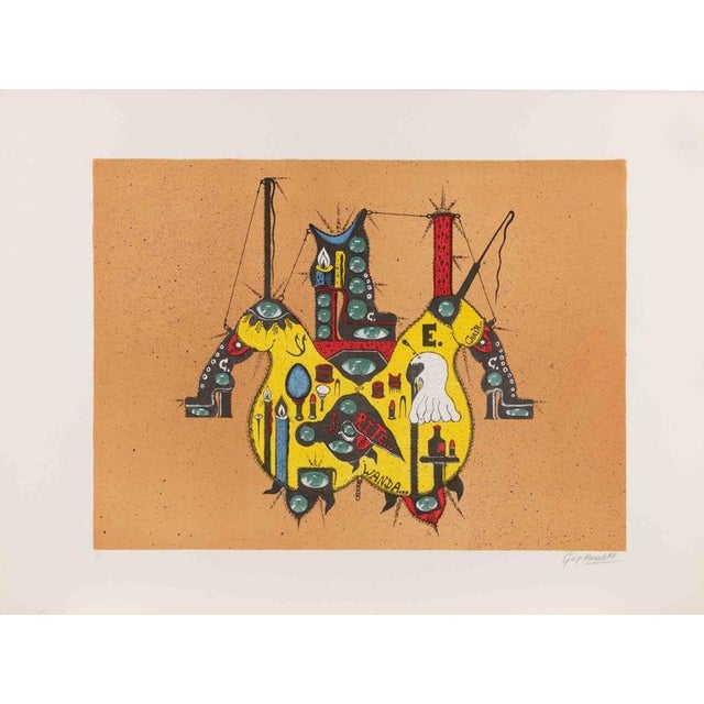 Guy Harloff, Untitled, 1970s, Screenprint For Sale - Image 3 of 3