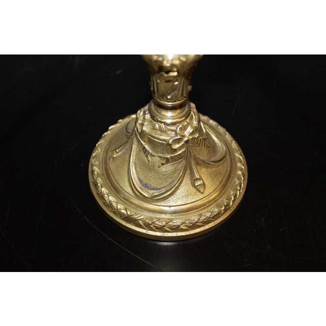 Metal Bronze and Pâte de Verre Desk Lamp from Muller Frères, 1900s For Sale - Image 7 of 14