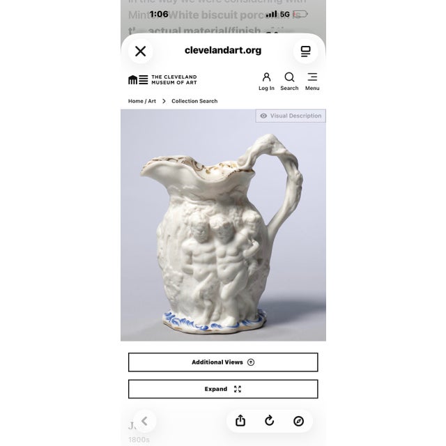 Circa 1850 Jacob Petit Silenus Bacchus Relief Porcelain & Gilt Pitcher For Sale - Image 9 of 12