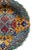 Vibrant example of a traditional Turkish plate with bold red, orange, turquoise, navy blue and white decoration. Floral,...