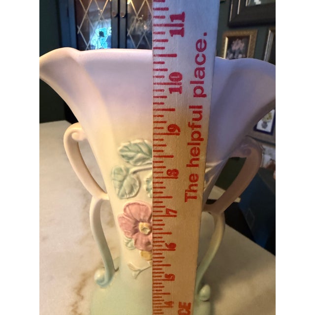 Vintage Hull Art Pottery Art Deco Dogwood Vase #510-10 1/2 ca.1940s For Sale - Image 11 of 12