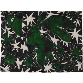 "Starry Plant" Watercolor Painting by Kate Roebuck For Sale