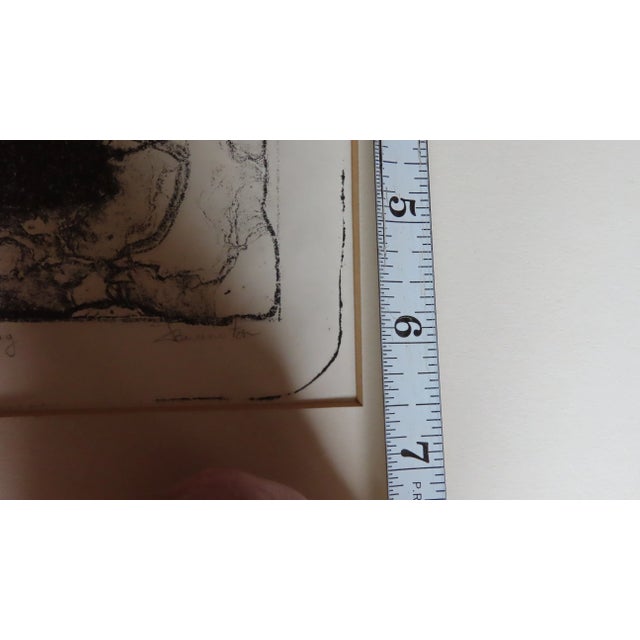 Vintage Signed Etching "Black Bug" Signed For Sale - Image 9 of 10