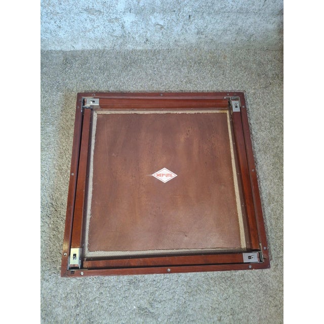 Wood Folding Game Table from Meblutil, 1950s For Sale - Image 7 of 8
