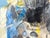 Joël Dabin "L'Hidalgo de la Mancha" Modern Blue Tone Abstract Expressionist Figure Painting, 1991 For Sale - Image 11 of 12