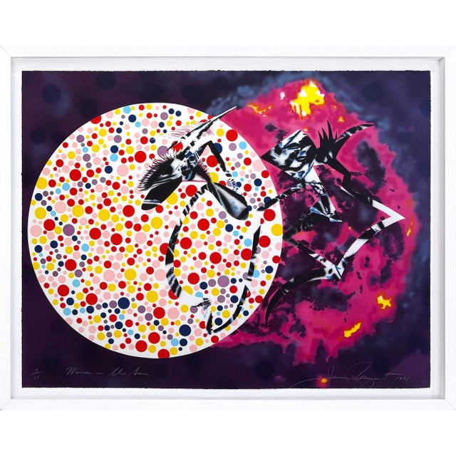 Woman in the Sun (Large Framed Hand Signed Lithograph) For Sale