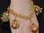 Vintage Portuguese Italian Solid 19.2k & 18k Gold Etruscan Revival Multigem Fob Charm Bracelet For Sale - Image 9 of 15